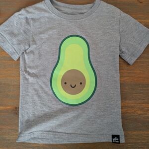 Smiling Avocado Kids' Tee in Heather Gray